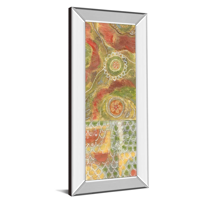 Classy Living Moroccan Whimsy Wall Art 18"x42", Mirrored Frame
