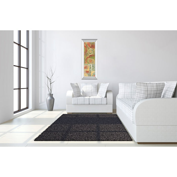 Classy Living Moroccan Whimsy Wall Art 18"x42", Mirrored Frame