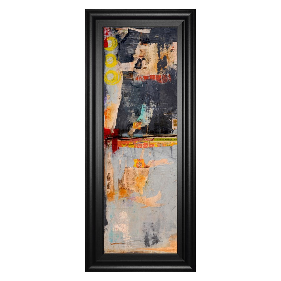 Classy Living Urban Layers Wall Art 18"x42", Black Frame - 1833