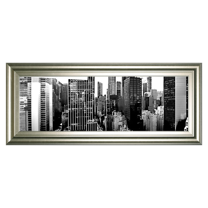 Classy Living Urban Vista Wall Art 42"x18", Silver Serenity Frame