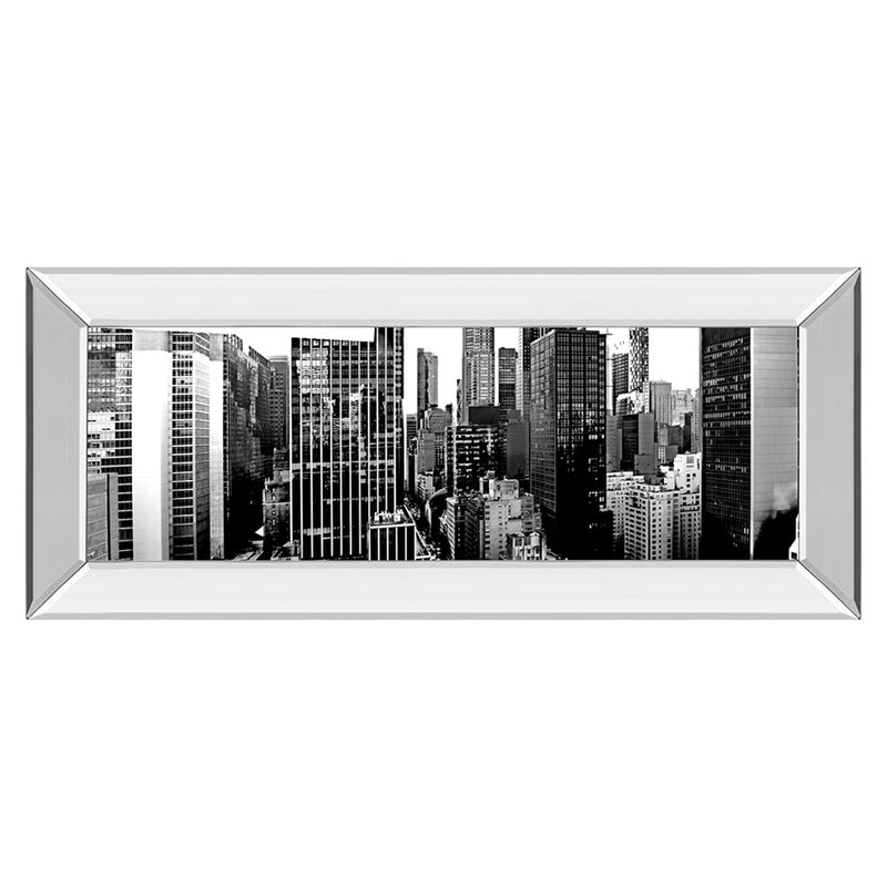 Classy Living Urban Vista Wall Art 42"x18", Mirrored Frame