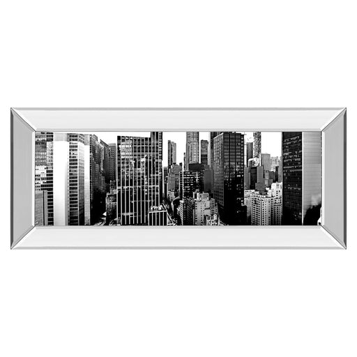 Classy Living Urban Vista Wall Art 42"x18", Mirrored Frame - 1836MF