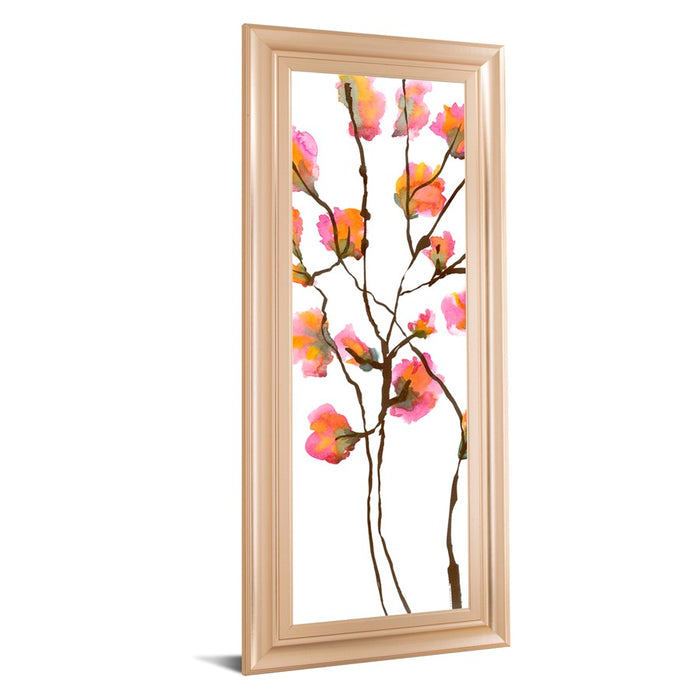 Classy Living Inky Blossoms Wall Art 18"x42", Rose Gold Romance Frame
