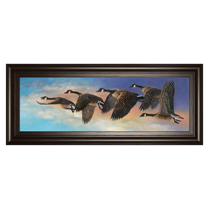 Classy Living Ethereal Flight Wall Art 42"x18", Dark Chocolate Frame - 1847
