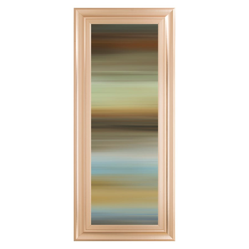 Classy Living Abstract Horizon I Wall Art 18"x42", Rose Gold Frame