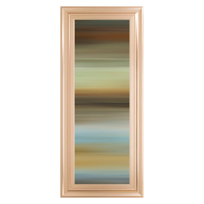 Classy Living Abstract Horizon I Wall Art 18"x42", Rose Gold Frame - 1855