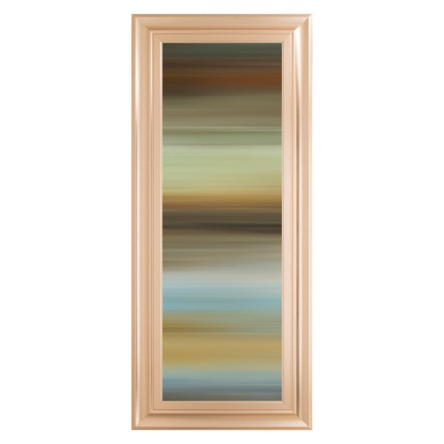 Classy Living Abstract Horizon I Wall Art 18"x42", Rose Gold Frame - 1855