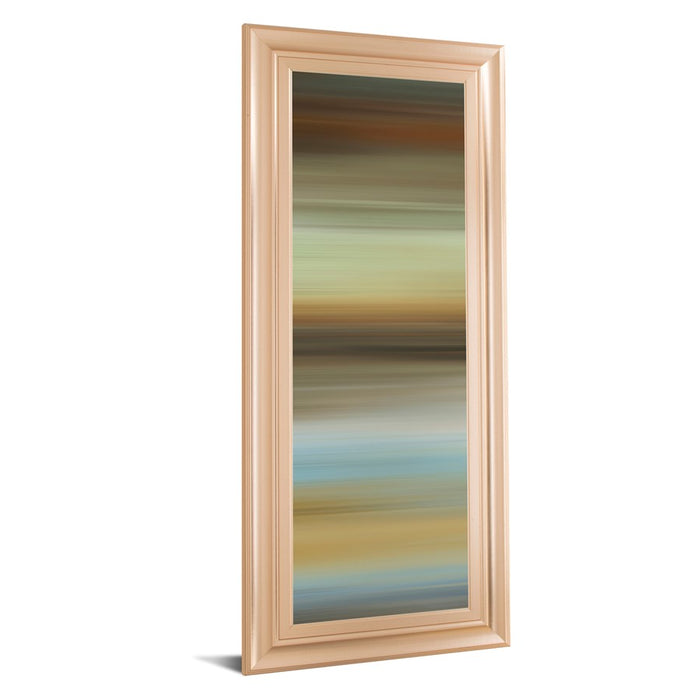 Classy Living Abstract Horizon I Wall Art 18"x42", Rose Gold Frame