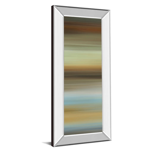 Classy Living Abstract Horizon I Wall Art 18"x42", Mirrored Frame