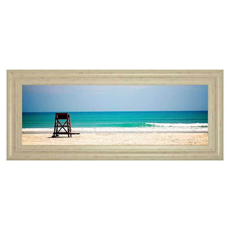 Classy Living Serene Shoreline Wall Art 42"x18", Ivory Bliss Frame