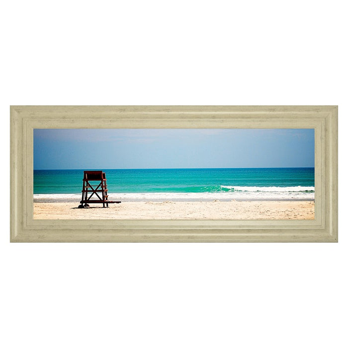 Classy Living Serene Shoreline Wall Art 42"x18", Ivory Bliss Frame