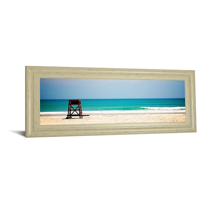 Classy Living Serene Shoreline Wall Art 42"x18", Ivory Bliss Frame