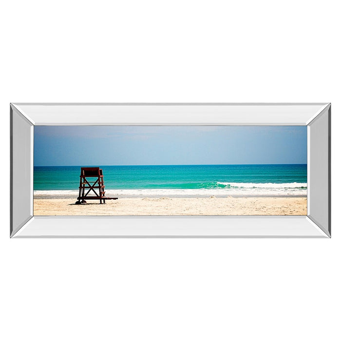 Classy Living Serene Shoreline Wall Art 42"x18", Mirrored Frame