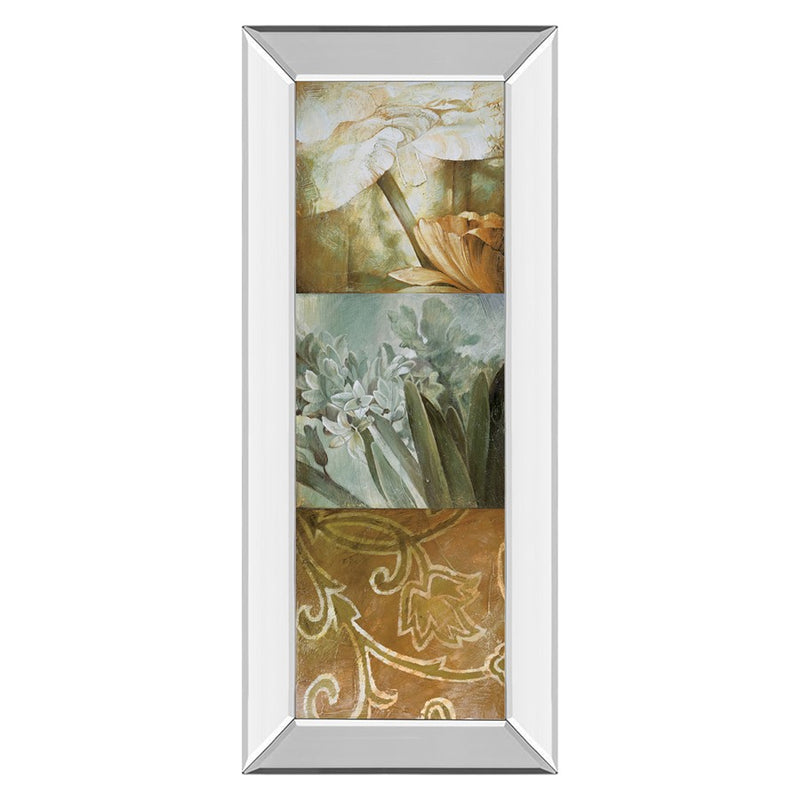 Classy Living Golden Trio Harmony Wall Art 18"x42", Mirrored Frame