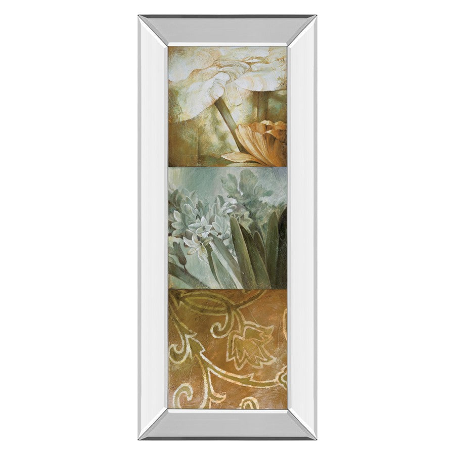 Classy Living Golden Trio Harmony Wall Art 18"x42", Mirrored Frame