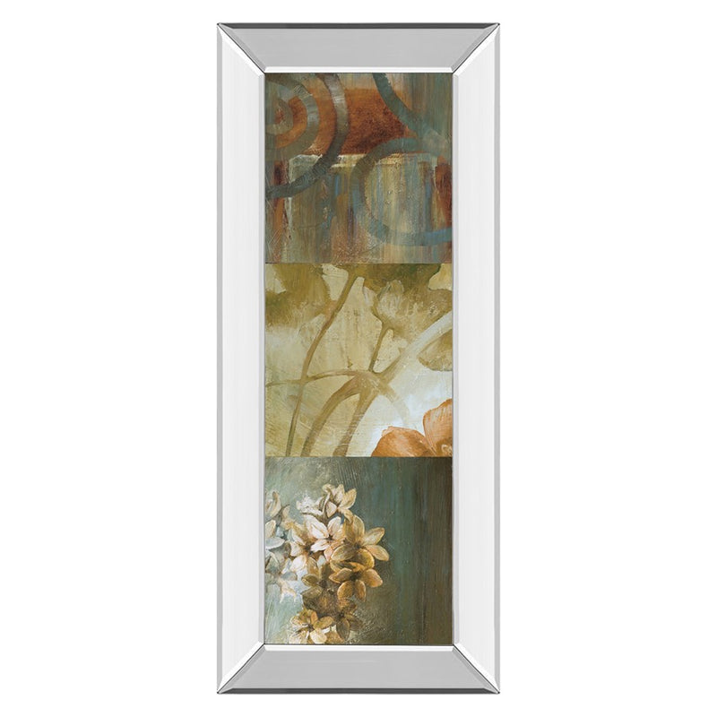 Classy Living Square Choices Wall Art 18"x42", Mirrored Frame