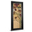 Classy Living Meadow Crimson Blooms Wall Art 18"x42", Black Frame