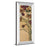 Classy Living Meadow Crimson Blooms Wall Art 18"x42", Mirrored Frame