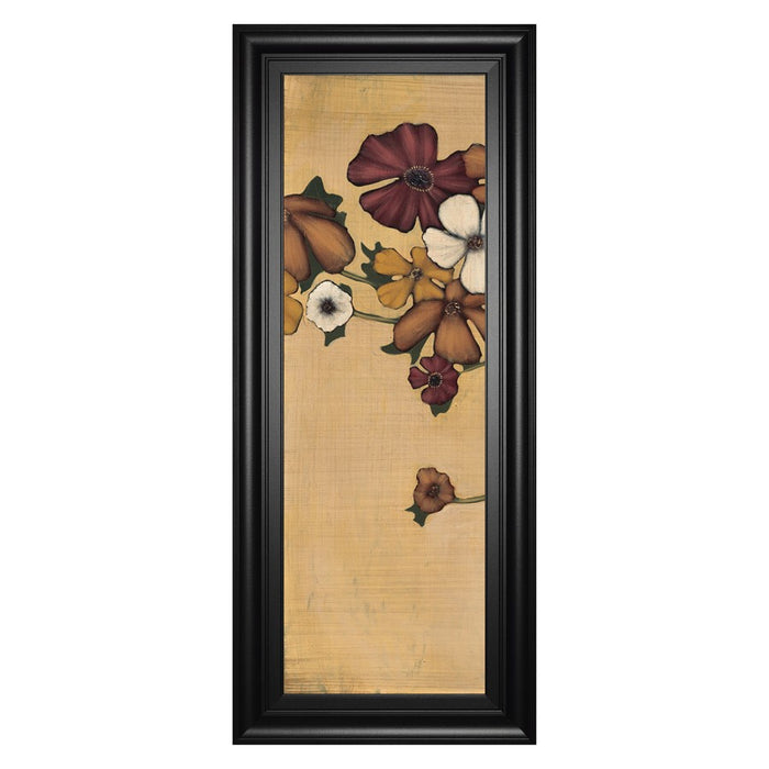Classy Living Meadow Ember Wall Art 18"x42", Black Frame - 1899