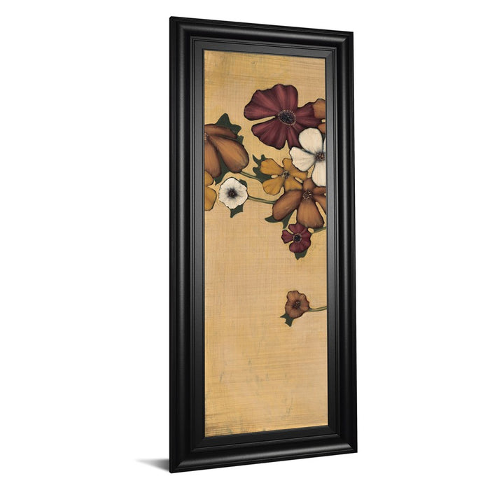 Classy Living Meadow Ember Wall Art 18"x42", Black Frame