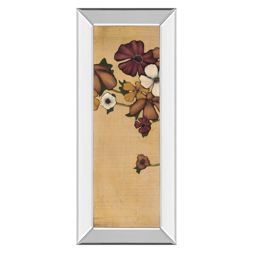 Classy Living Meadow Ember Wall Art 18"x42", Mirrored Frame - 1899MF