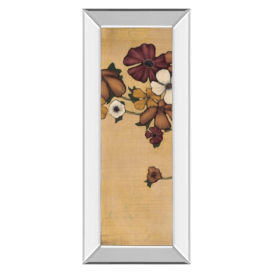Classy Living Meadow Ember Wall Art 18"x42", Mirrored Frame - 1899MF