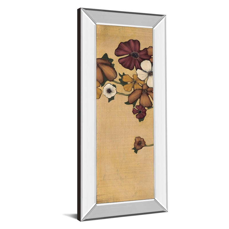 Classy Living Meadow Ember Wall Art 18"x42", Mirrored Frame