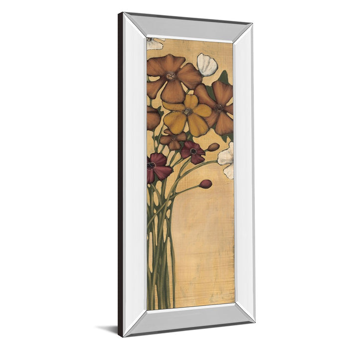 Classy Living Wandering Bouquet Wall Art 18"x42", Mirrored Frame