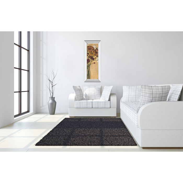 Classy Living Wandering Bouquet Wall Art 18"x42", Mirrored Frame