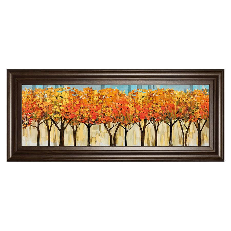 Classy Living Autumn Glow Wall Art 42"x18", Cinnamon Mocha Frame