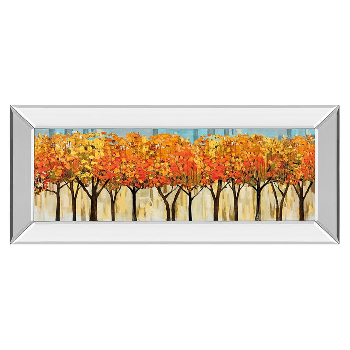 Classy Living Autumn Glow Wall Art 42"x18", Mirrored Frame - 1908MF