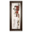 Classy Living Holiday Barn Scene Wall Art 42"x18", Cinnamon Mocha Frame