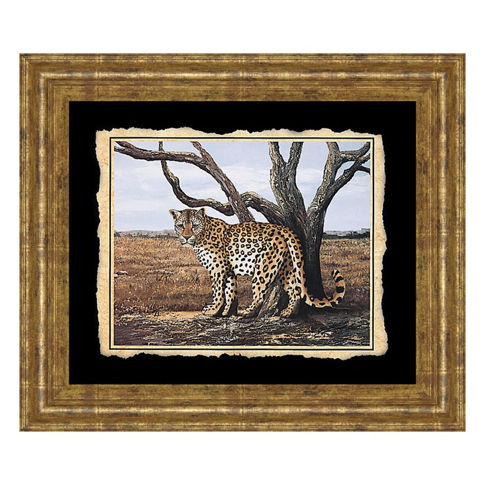 Classy Living Leopard Majesty Wall Art 26"x22", GiIded Radiance Frame