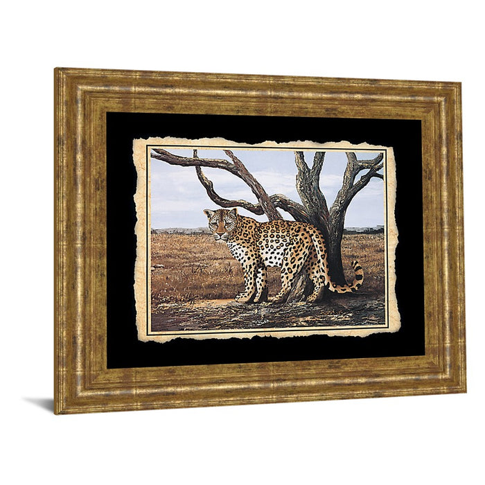 Classy Living Leopard Majesty Wall Art 26"x22", GiIded Radiance Frame