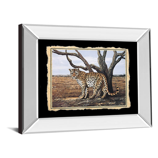 Classy Living Leopard Majesty Wall Art 26"x22", Mirrored Frame