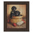 Classy Living Rustic Puppy Basket Wall Art 22"x26", Cinnamon Mocha Frame
