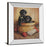 Classy Living Rustic Puppy Basket Wall Art 22"x26", Mirrored Frame