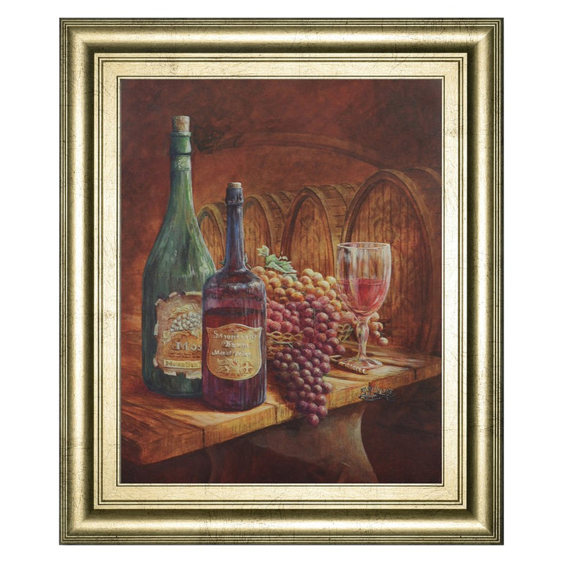 Classy Living Elegant Vineyard Wall Art 22"x26", GiIded Radiance Frame