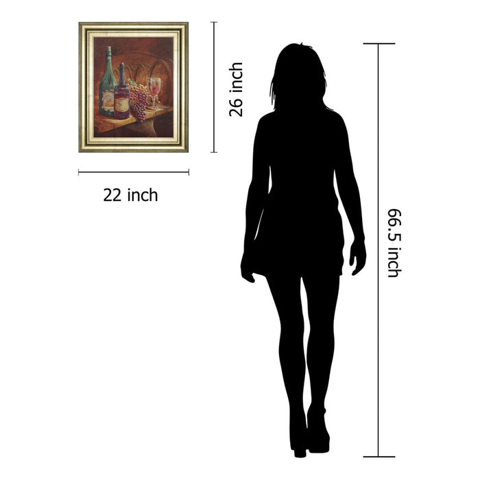 Classy Living Elegant Vineyard Wall Art 22"x26", GiIded Radiance Frame