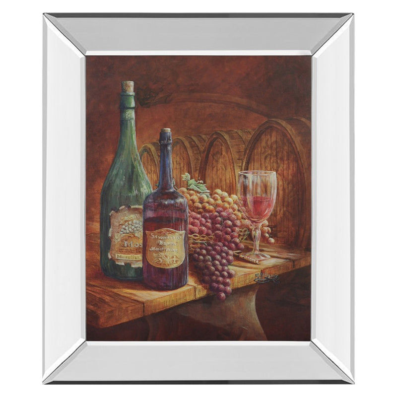 Classy Living Elegant Vineyard Wall Art 22"x26", Mirrored Frame
