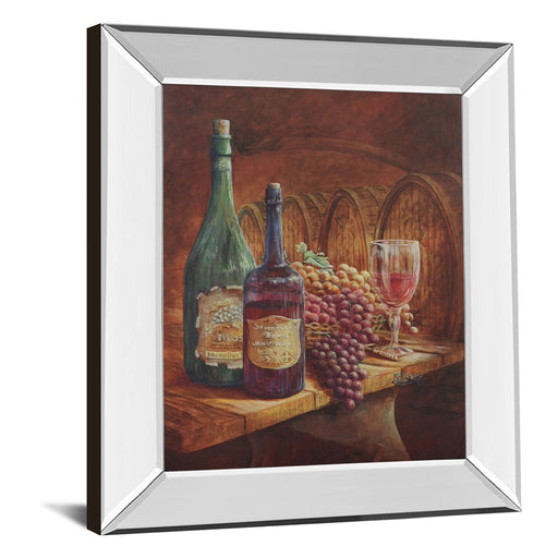 Classy Living Elegant Vineyard Wall Art 22"x26", Mirrored Frame