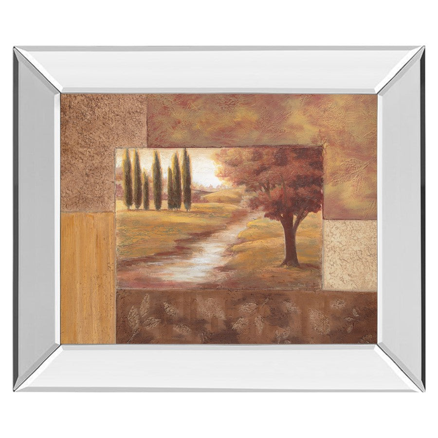Classy Living Tranquil Pathway Wall Art 26"x22", Mirrored Frame - 335MF
