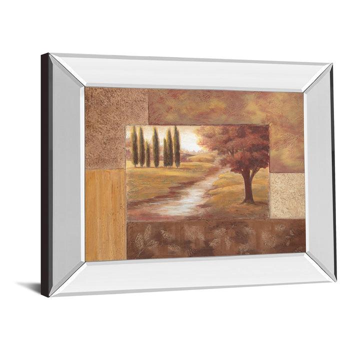Classy Living Tranquil Pathway Wall Art 26"x22", Mirrored Frame
