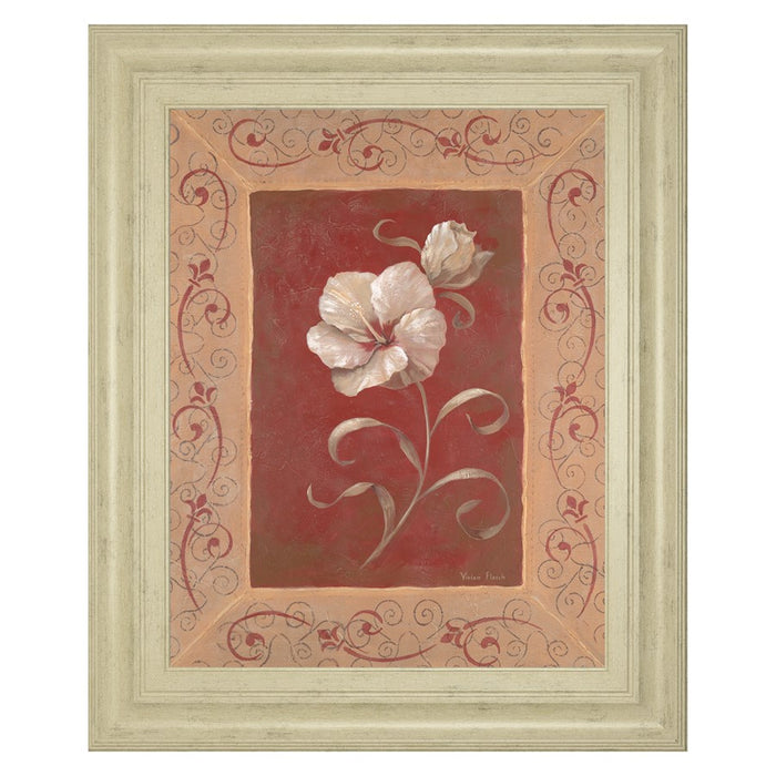 Classy Living Elegant Blossom Wall Art 22"x26", Ivory Frame