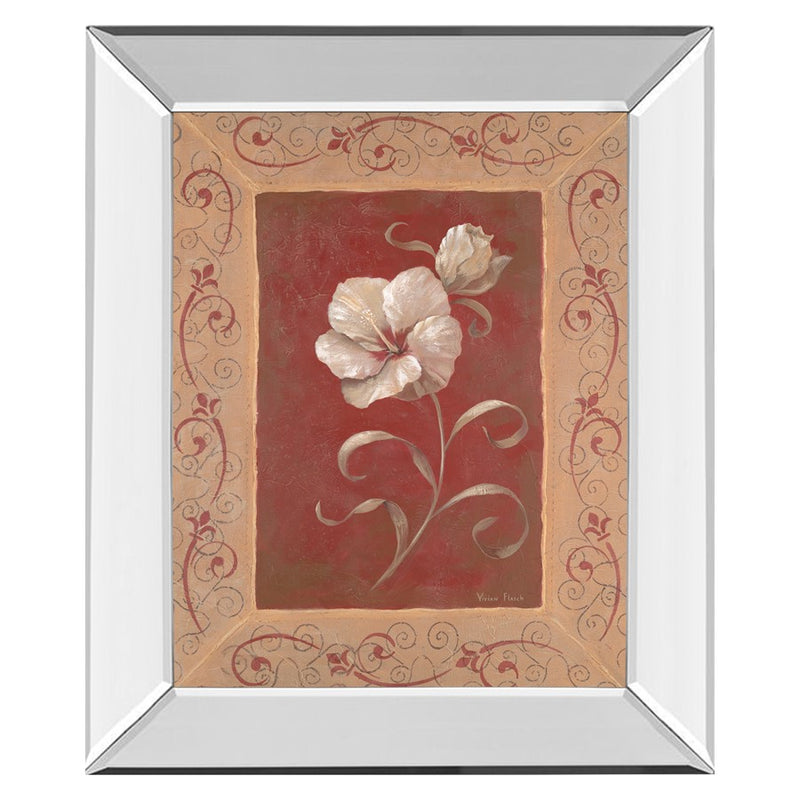 Classy Living Elegant Blossom Wall Art 22"x26", Mirrored Frame