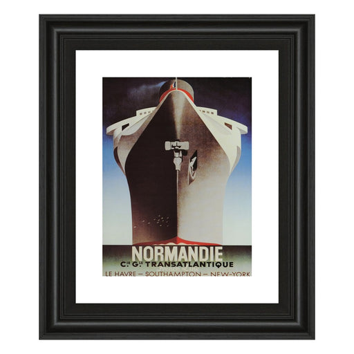 Classy Living Normandie Voyage Wall Art 22"x26", Midnight Aura Frame