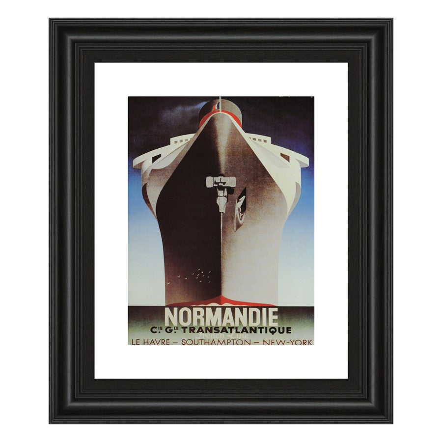 Classy Living Normandie Voyage Wall Art 22"x26", Midnight Aura Frame