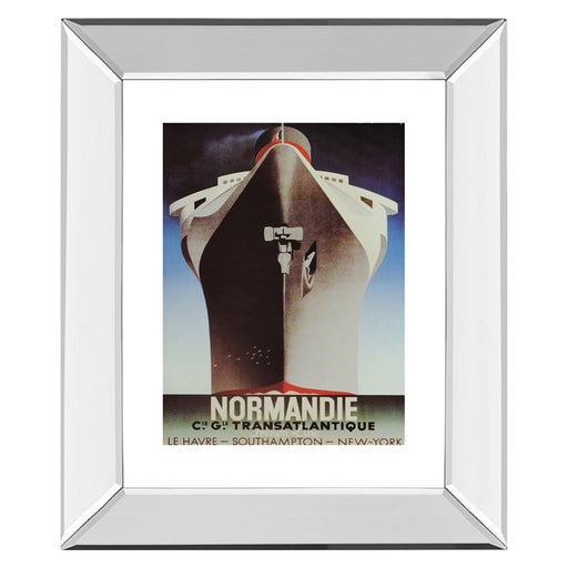 Classy Living Normandie Voyage Wall Art 22"x26", Mirrored Frame
