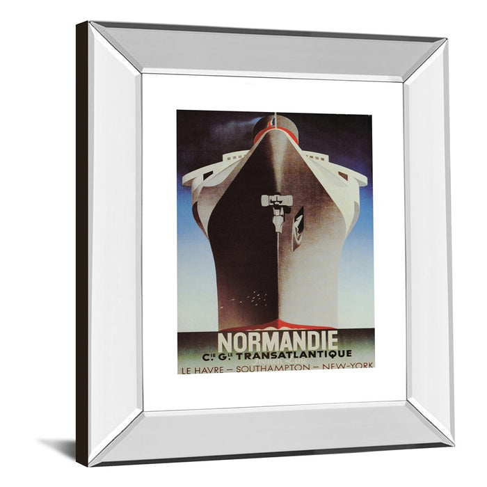 Classy Living Normandie Voyage Wall Art 22"x26", Mirrored Frame