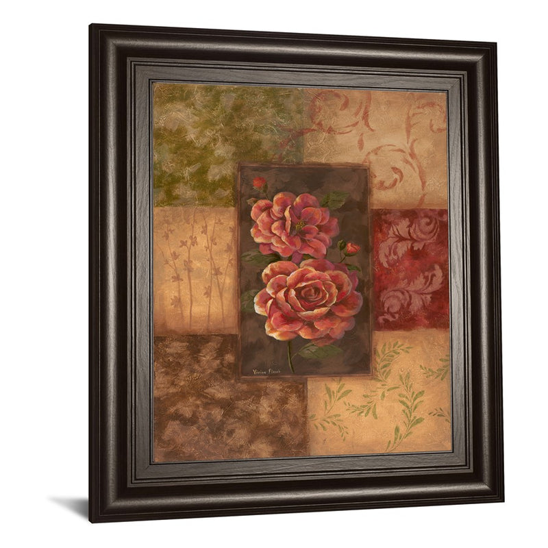 Classy Living Normandie Elegance Wall Art 22"x26", Dark Chocolate Frame